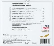 Dietrich Becker (1623-1679): Geistliche Konzerte &amp; Sonaten, CD