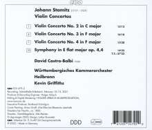 Johann Stamitz (1717-1757): Violinkonzerte Nr.2-4, CD