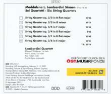 Maddalena Laura Lombardini Sirmen (1745-1818): Streichquartette op.3 Nr.1-6, CD