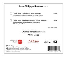 Jean-Philippe Rameau, Suite "Zoroastre", Suite "Les Indes galantes", L'Orfeo Barockorchester, Michi Gaigg.