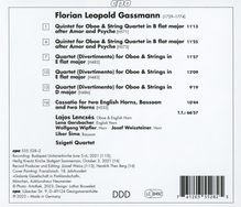 Florian Leopold Gassmann (1729-1774): Oboenquintette B-Dur H.571 &amp; B-Dur H.573 (nach Amor and Psyche), CD