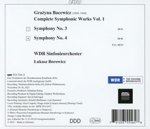 Grazyna Bacewicz (1909-1969): Sämtliche Symphonische Werke Vol.1, CD
