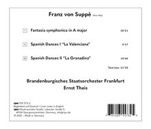 Franz von Suppè, drei Musikstücke, gespielt vom Brandenburgischen Staatsorchester Frankfurt unter Ernst Theis.