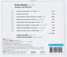 Frantisek Benda (1709-1786): Violinsonaten c-moll,G-Dur,a-moll,B-Dur, CD