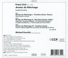 Franz Liszt (1811-1886): Annees de Pelerinage (Ges.-Aufn.), 3 CDs