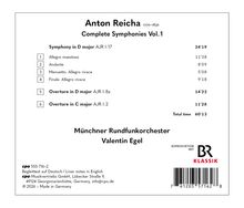 Titel: Anton Reicha, Complete Symphonies Vol.1. Enthält Symphonien und Ouvertüren, gespielt vom Münchner Rundfunkorchester.