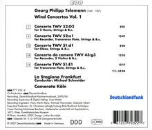 Georg Philipp Telemann (1681-1767): Bläserkonzerte Vol.1, CD