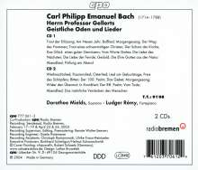 Carl Philipp Emanuel Bach (1714-1788): 30 Gellert-Oden, 2 CDs