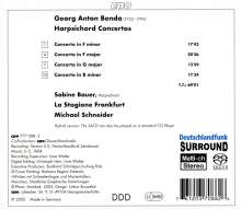Georg Anton Benda (1722-1795): Cembalokonzerte in f, F, G &amp; h, Super Audio CD
