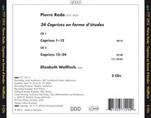 Pierre Rode (1774-1830): Capricen Nr.1-24 für Violine solo, 2 CDs