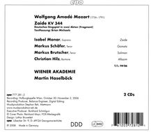 Wolfgang Amadeus Mozart (1756-1791): Zaide KV 344, 2 CDs