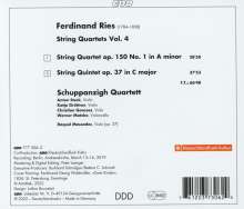Ferdinand Ries (1784-1838): Streichquartette Vol.4, CD