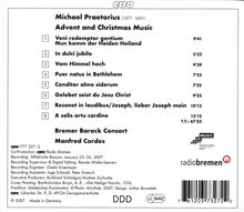Michael Praetorius (1571-1621): Chormusik zu Advent und Weihnachten, CD