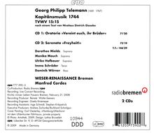 Georg Philipp Telemann (1681-1767): Hamburgische Kapitänsmusik TVWV 15:15 (1744), 2 CDs