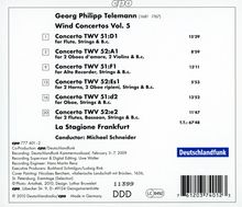 Georg Philipp Telemann (1681-1767): Bläserkonzerte Vol.5, CD