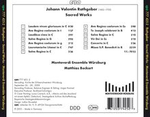 Johann Valentin Rathgeber (1682-1750): Missa S.P.Benedicti B-Dur, CD