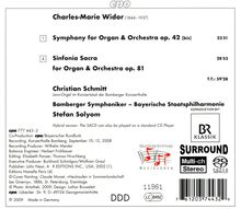 Charles-Marie Widor (1844-1937): Symphonie op.42 für Orgel &amp; Orchester, Super Audio CD