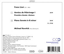 Franz Liszt (1811-1886): Annees de Pelerinage (1.Jahr:Schweiz), CD