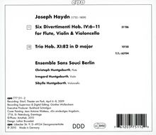 Joseph Haydn (1732-1809): Flötentrios H4 Nr.6-11, CD