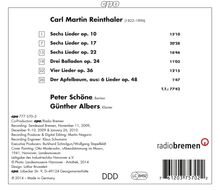 Karl Martin Reinthaler (1822-1896): Lieder, CD