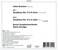 Anton Bruckner (1824-1896): Symphonien Nr.3 &amp; 6, 2 CDs