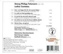 Georg Philipp Telemann (1681-1767): Wertes Zion, sei getrost - Kantaten nach Luther, CD