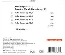 Max Reger (1873-1916): Sonaten für Violine solo op.42 Nr.1-4, CD