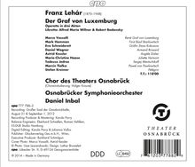 Franz Lehar (1870-1948): Der Graf von Luxemburg, 2 CDs