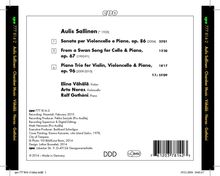 Aulis Sallinen (geb. 1935): Klaviertrio op.96, CD