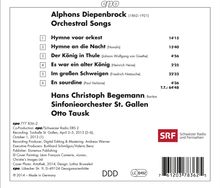 Alphons Diepenbrock (1862-1921): Orchesterlieder, CD