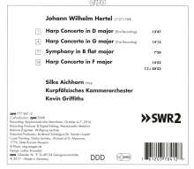 Johann Wilhelm Hertel (1727-1789): Harfenkonzerte D-Dur, F-Dur, G-Dur, CD