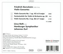 Friedrich Gernsheim (1839-1916): Violinkonzerte Nr.1 D-Dur op.42 &amp; Nr.2 F-Dur op.86, CD