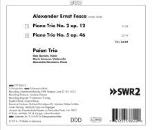 Alexander Fesca (1820-1849): Klaviertrios Nr.2 &amp; 5, CD