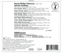 Georg Philipp Telemann (1681-1767): Advents- &amp; Weihnachtskantaten, CD
