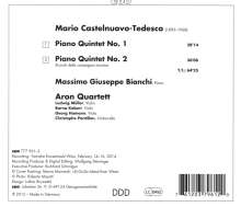 Mario Castelnuovo-Tedesco (1895-1968): Klavierquintette Nr.1 &amp; 2, CD
