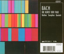 Johann Sebastian Bach (1685-1750): Die Kunst der Fuge BWV 1080 für 4 Saxophone, 2 CDs