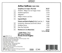 Arthur Sullivan (1842-1900): Symphony in E "Irish", CD