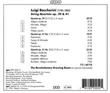Luigi Boccherini (1743-1805): Streichquartette op.39 &amp; op.41, CD