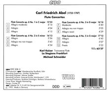 Carl Friedrich Abel (1723-1787): 4 Flötenkonzerte, CD