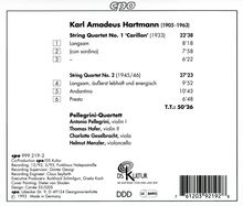 Karl Amadeus Hartmann (1905-1963): Streichquartette Nr.1 &amp; 2, CD