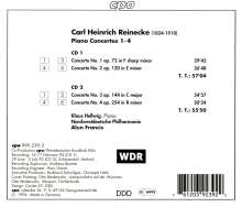 Carl Heinrich Reinecke (1824-1910): Klavierkonzerte Nr.1-4, 2 CDs