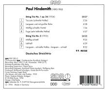 Paul Hindemith (1895-1963): Streichtrios Nr.1 &amp; 2 (1924 &amp; 1933), CD
