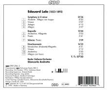 Edouard Lalo (1823-1892): Symphonie g-moll, CD