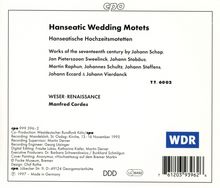 Hanseatische Hochzeitsmotetten um 1600, CD