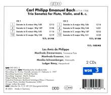 Carl Philipp Emanuel Bach (1714-1788): Triosonaten Wq 144-151, 2 CDs