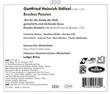 Gottfried Heinrich Stölzel (1690-1749): Brockes - Passion 1725, 2 CDs