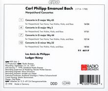Carl Philipp Emanuel Bach (1714-1788): Cembalokonzerte Wq 3,32,44,45, CD