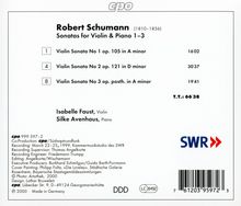 Robert Schumann (1810-1856): Sonaten für Violine &amp; Klavier Nr.1-3, CD