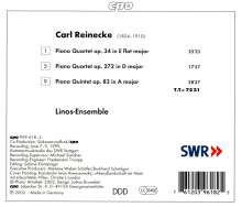 Carl Heinrich Reinecke (1824-1910): Klavierquartette op.34 &amp; op.272, CD