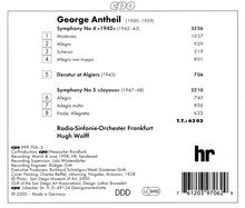 George Antheil (1900-1959): Symphonien Nr.4 &amp; 5, CD